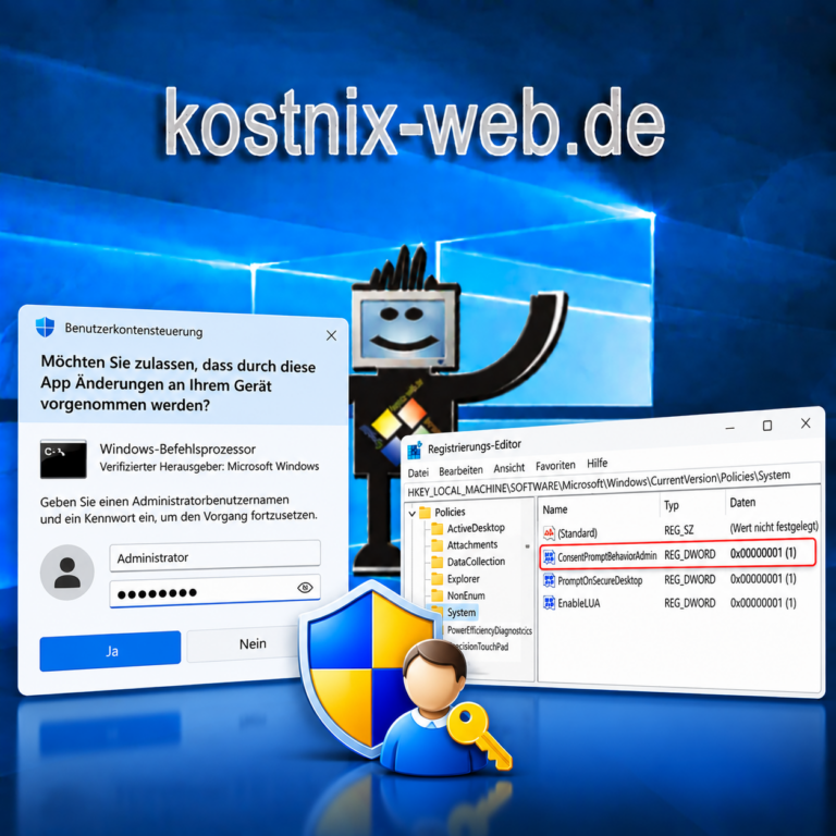 Benutzerkontensteuerung Passwortabfrage
