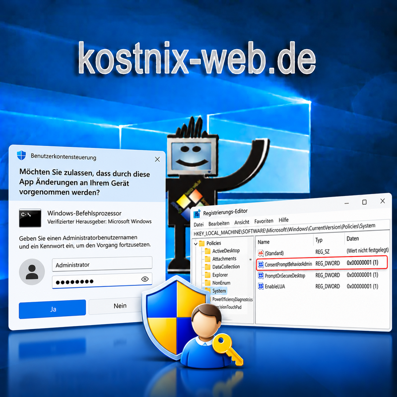 Benutzerkontensteuerung Passwortabfrage