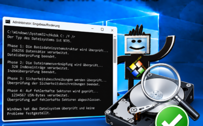 CHKDSK Windows: Festplatte prüfen, Fehler reparieren und Ergebnisse anzeigen