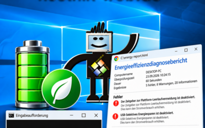 powercfg /energy: Energieprobleme in Windows finden und Bericht auswerten