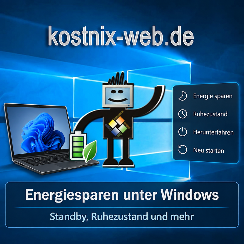 Energiesparen und Ruhezustand unter Windows 10 und 11