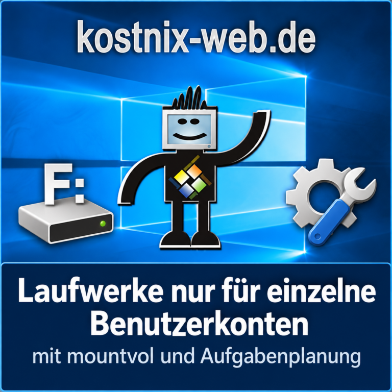 Laufwerke für einzelne Benutzerkonten