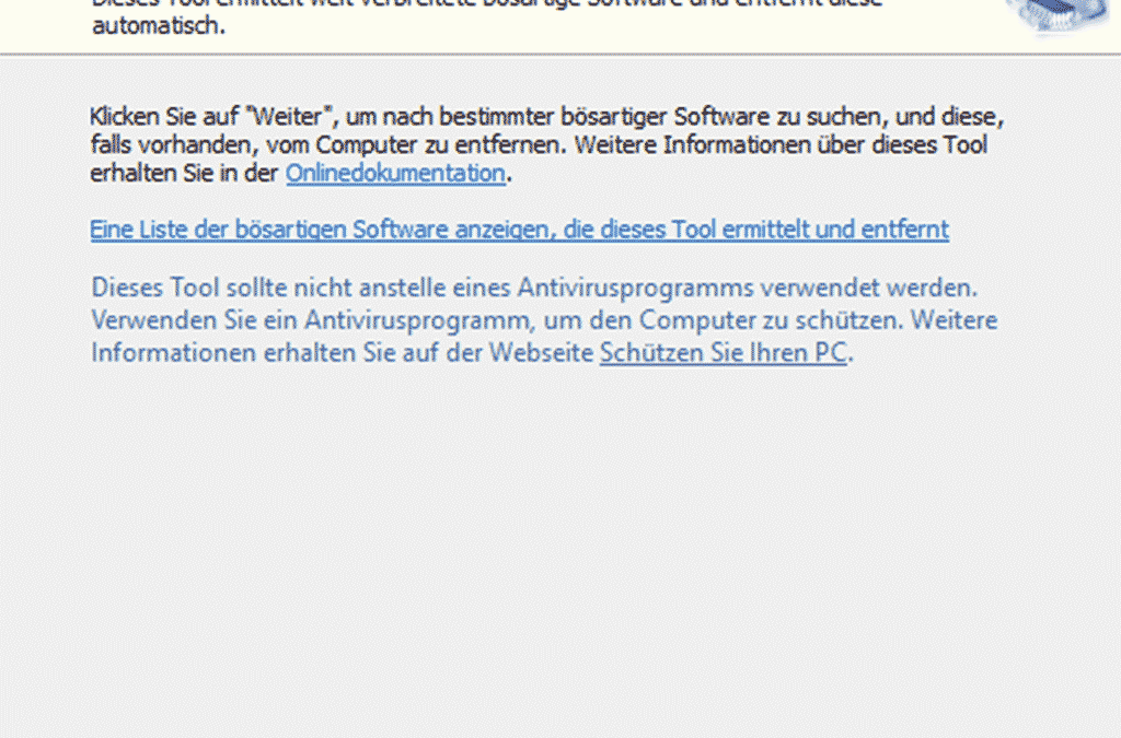 Schadsoftware entfernen „mrt.exe“