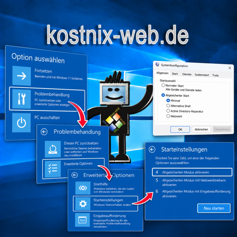 Abgesicherter Modus Windows 10/11: Safe Mode starten und beenden
