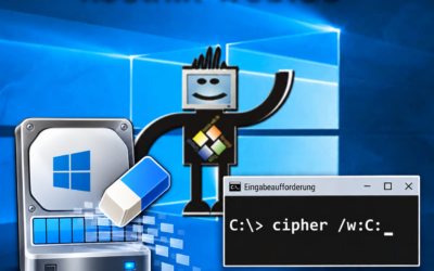 Freien Speicher sicher löschen: Windows-Befehl cipher /w erklärt