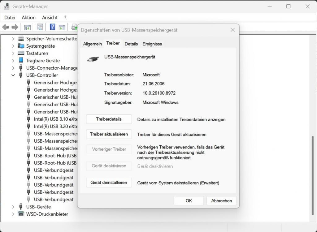 Gerätemanager - Gerät deinstallieren