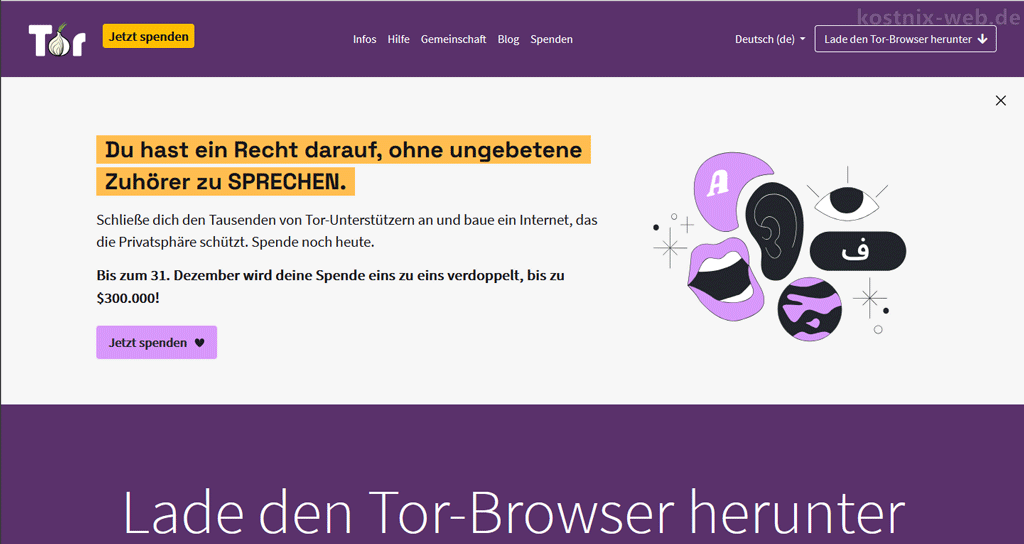 Tor-Homepage