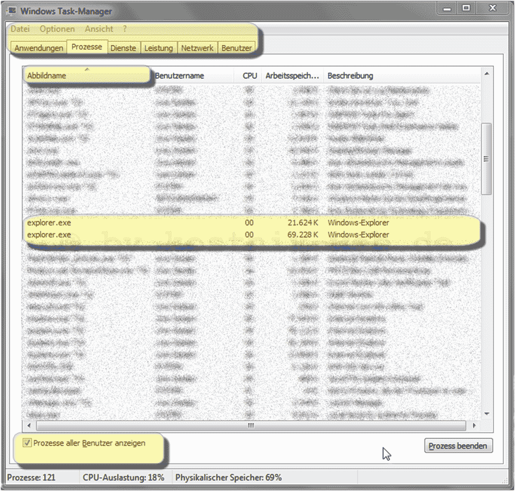 bis windows 10 explorer-exe task beenden