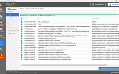 Optimierung mit CCleaner