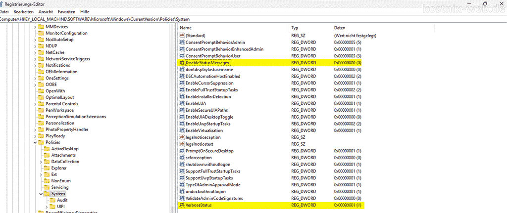 regedit-DisableStatusMessages-VerboseStatus
