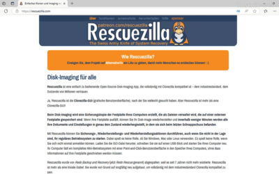 Datensicherung mit Rescuezilla