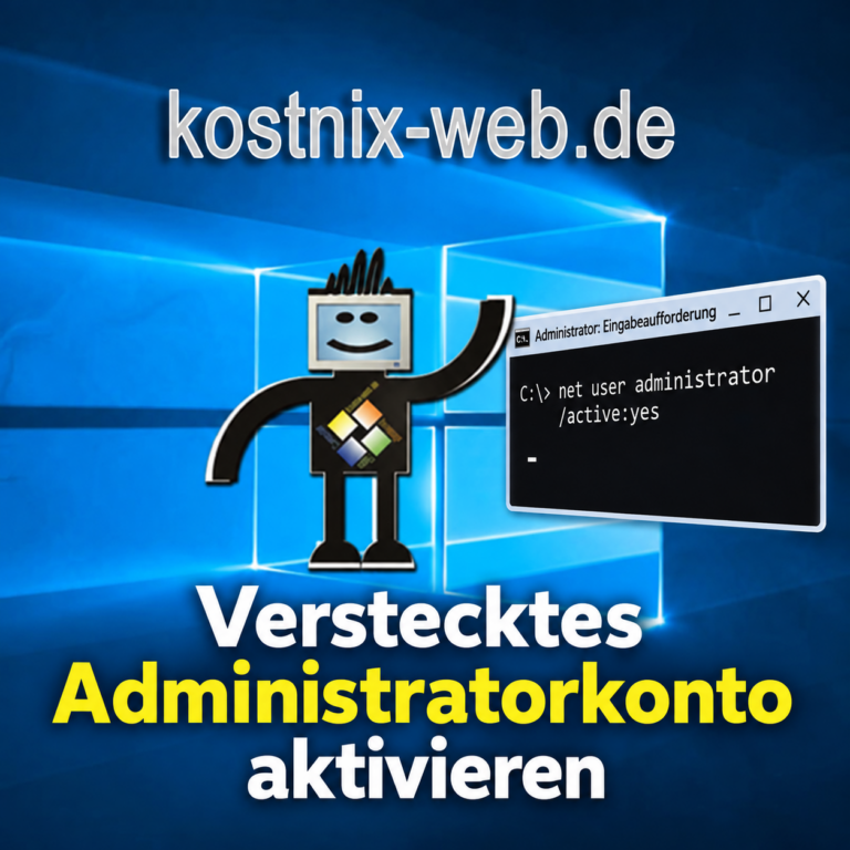 verstecktes Administratorkonto aktivieren