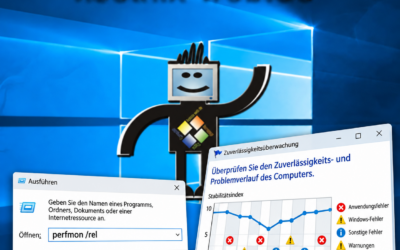 perfmon /rel: Windows-Zuverlässigkeitsverlauf öffnen und Fehler erkennen