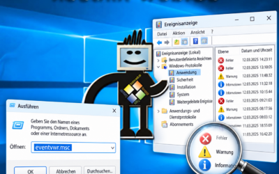 eventvwr.msc: Windows-Ereignisanzeige öffnen und Fehler prüfen