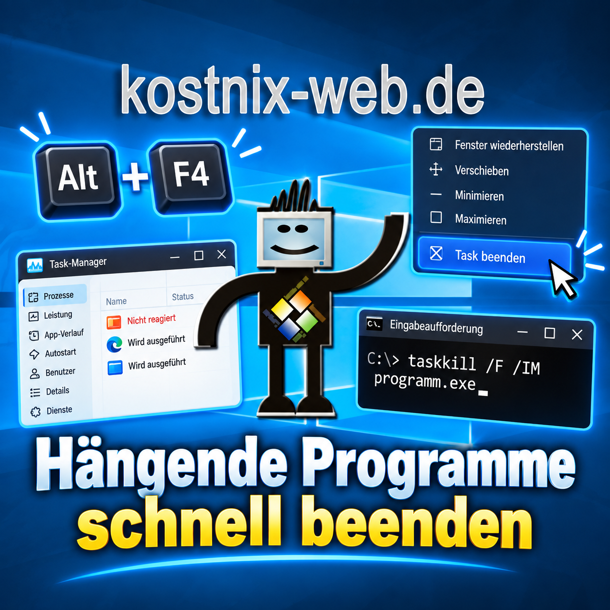Hängende Programme schnell beenden