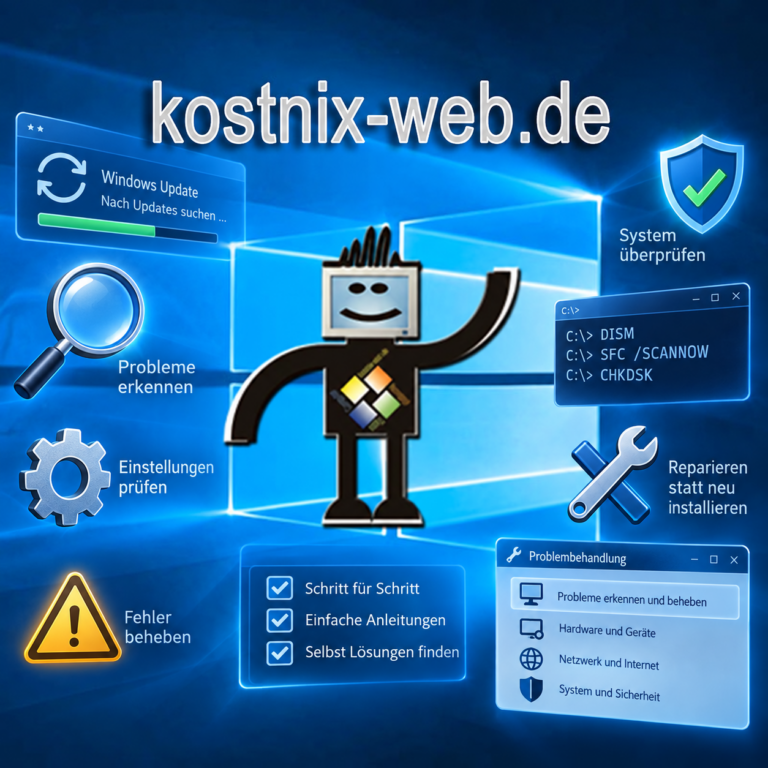 Hilfe zur Selbsthilfe bei Windows-Problemen