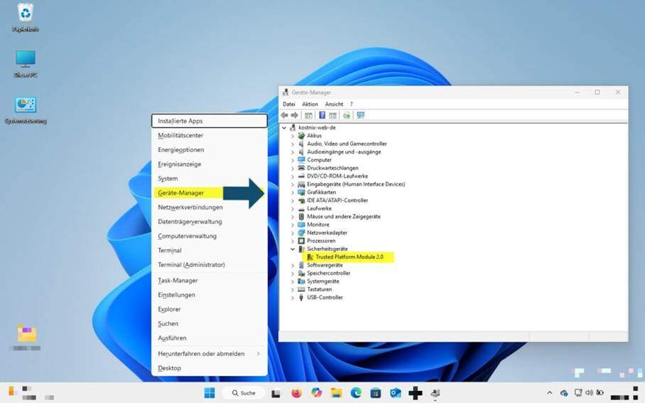 Windows-Gerätemanager öffnen