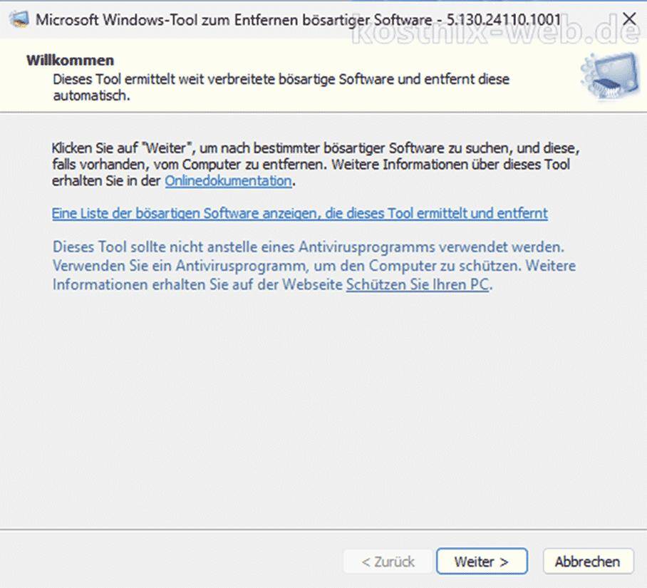 Microsoft-Tool zum Entfernen bösartiger Software