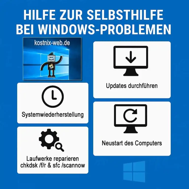 Hilfe zur Selbsthilfe bei Windows-Problemen
