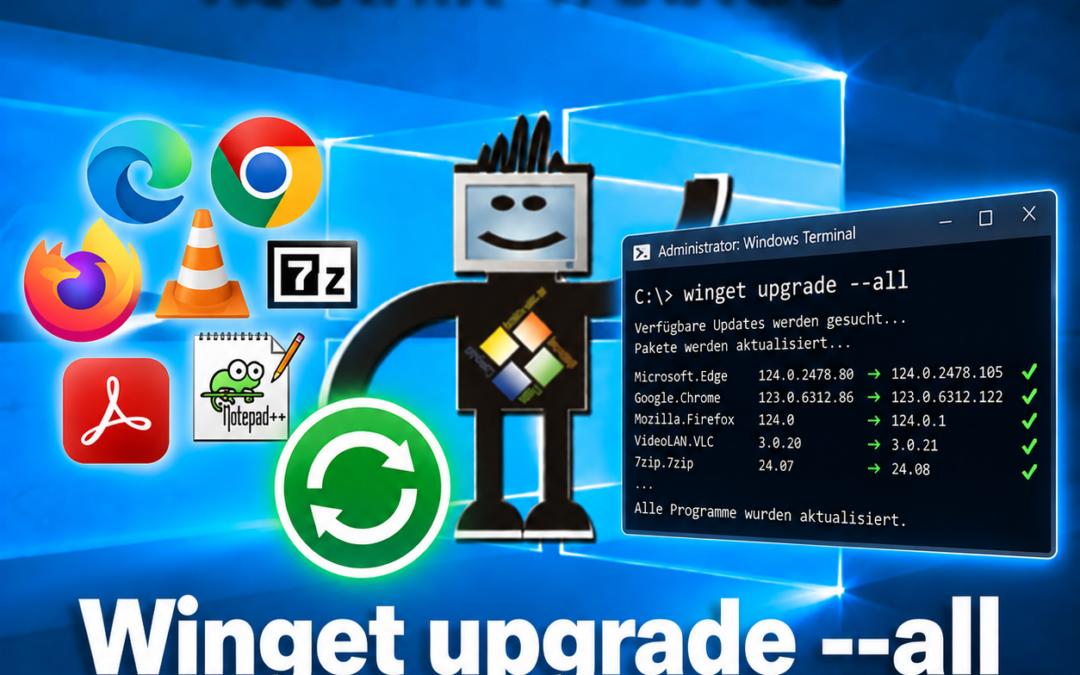 Winget upgrade –all: Alle Programme in Windows aktualisieren
