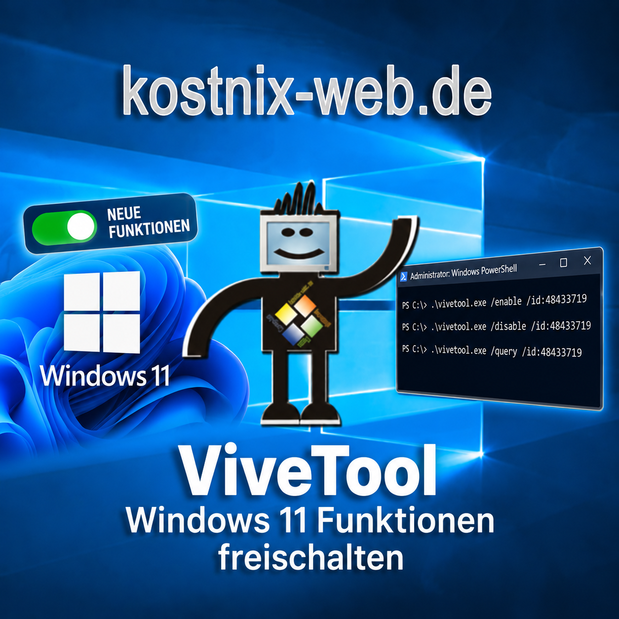 VIVE-Tool - Windows 11 Funktionen freischalten