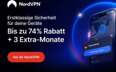 NordVPN – bis zu 74% Nachlass und 3 extra Monate bis 07.01.2026