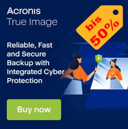 Acronis True Image End/Start of Year Sale – Spare bis zu 50 %!