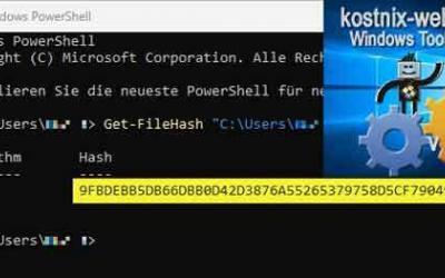 SHA-256-Prüfsumme unter Windows prüfen