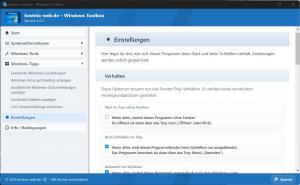 kostnix-web.de - Windows Toolbox Einstellungen