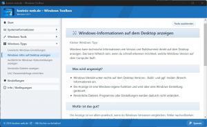 kostnix-web.de - Windows Toolbox Infos auf Desktop