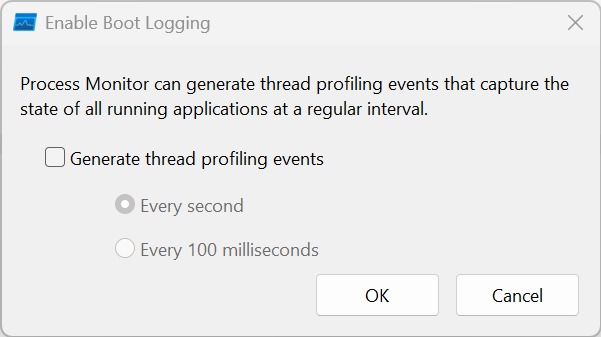 Enable Boot Logging