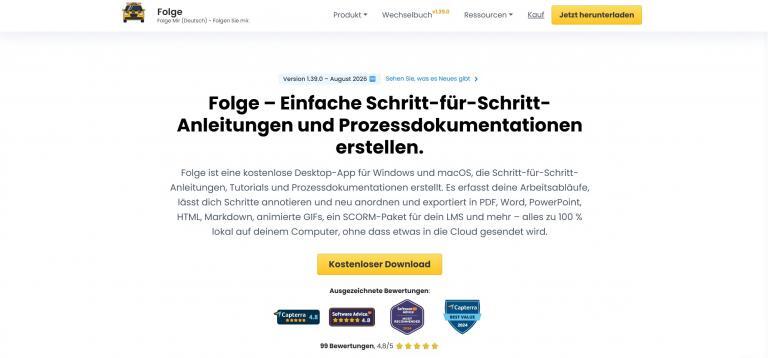 Folge Homepage