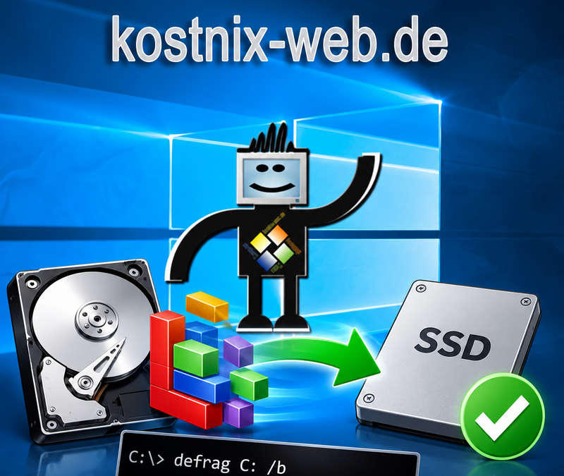 Bootbereich defragmentieren: Windows-Startdateien mit defrag /b optimieren