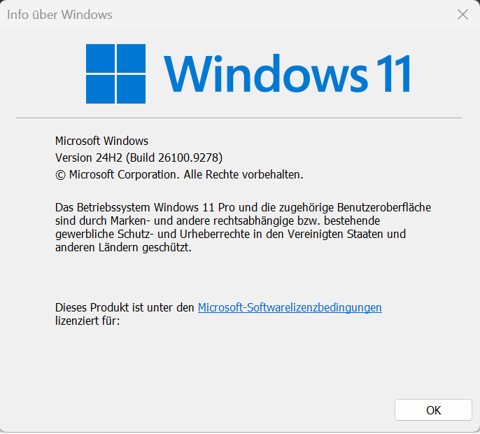 winver-Ergebnis